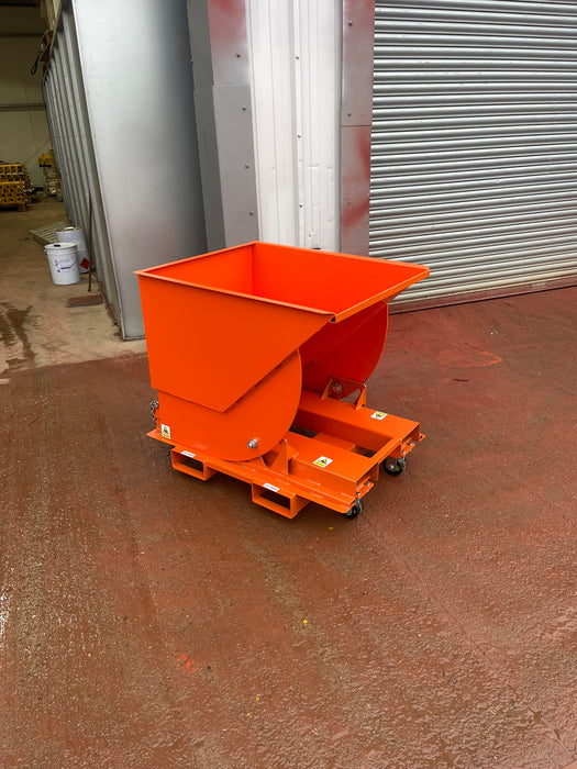 Swarf Hopper Tipping Skip - L1100mm X W780mm x H880mm from £775. ex VAT